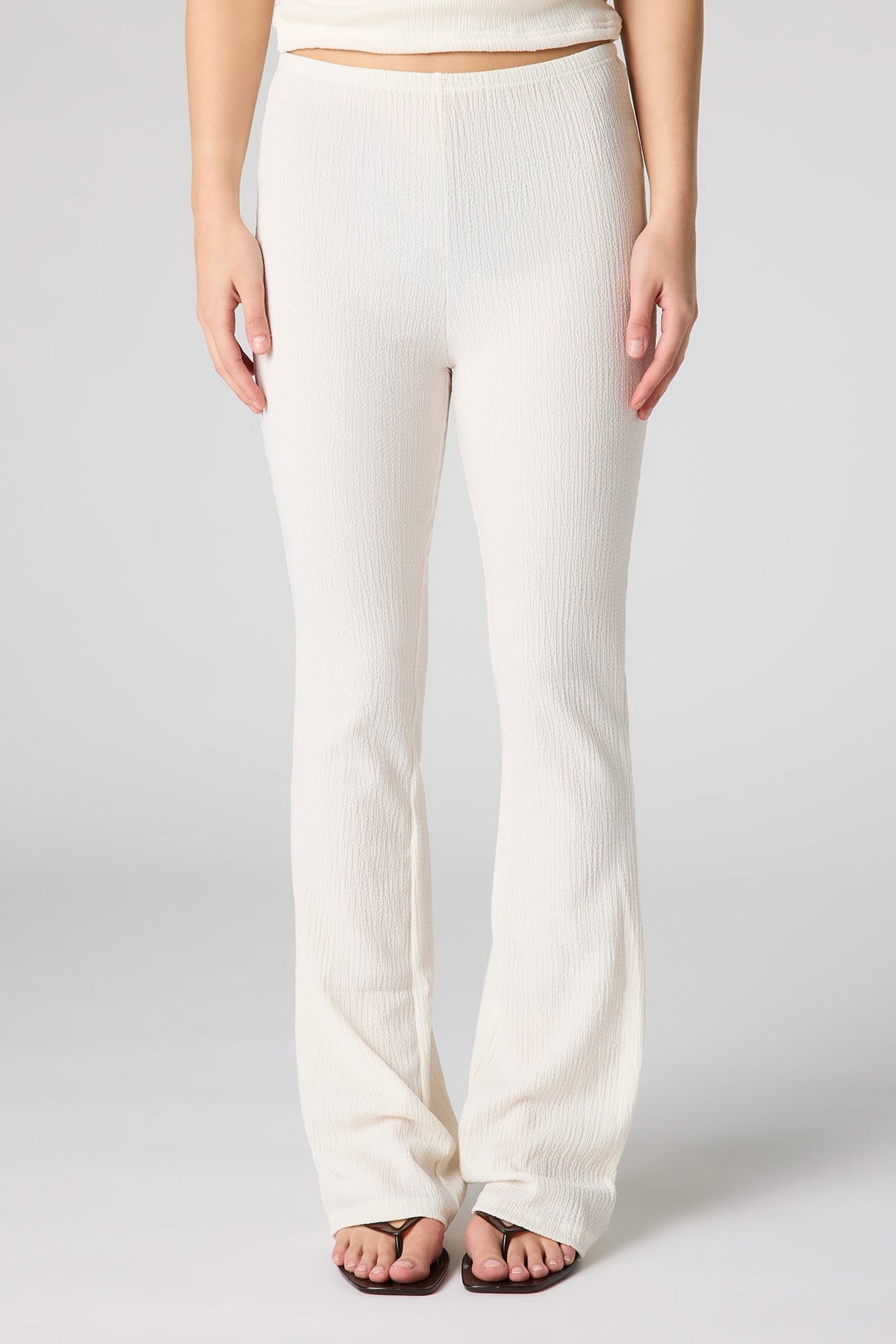 Textured Flare Pant