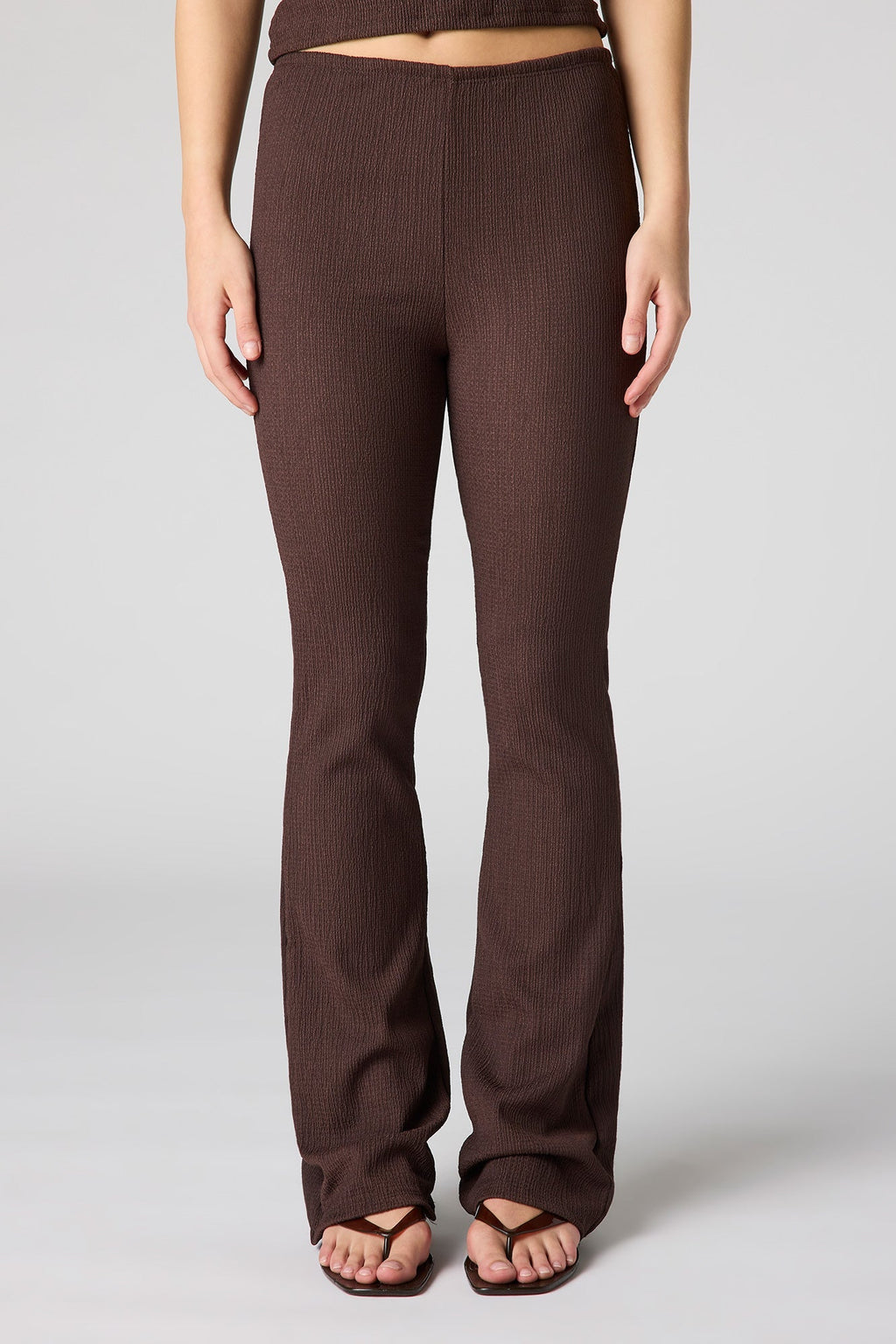 Textured Flare Pant