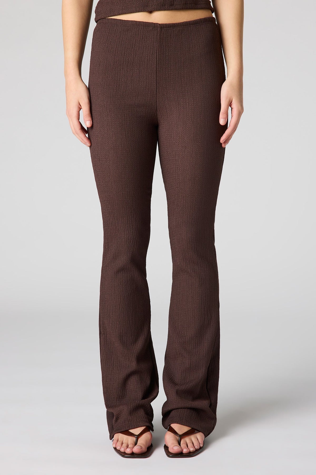 Textured Flare Pant