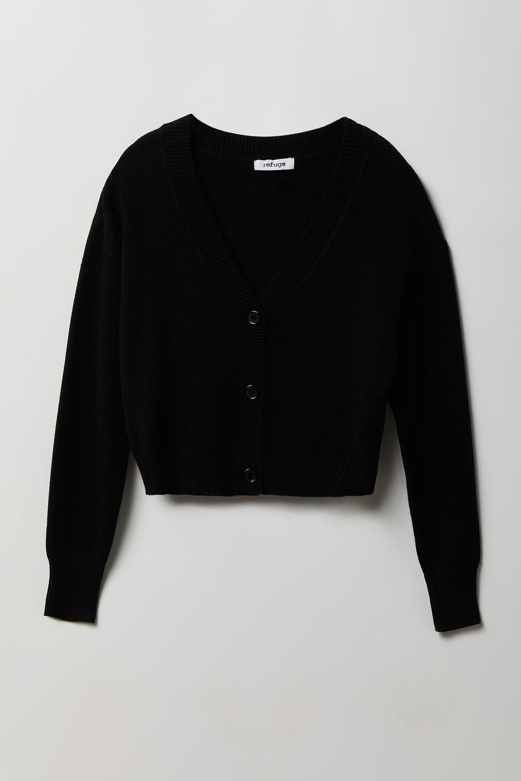 V-Neck Button-Up Cardigan