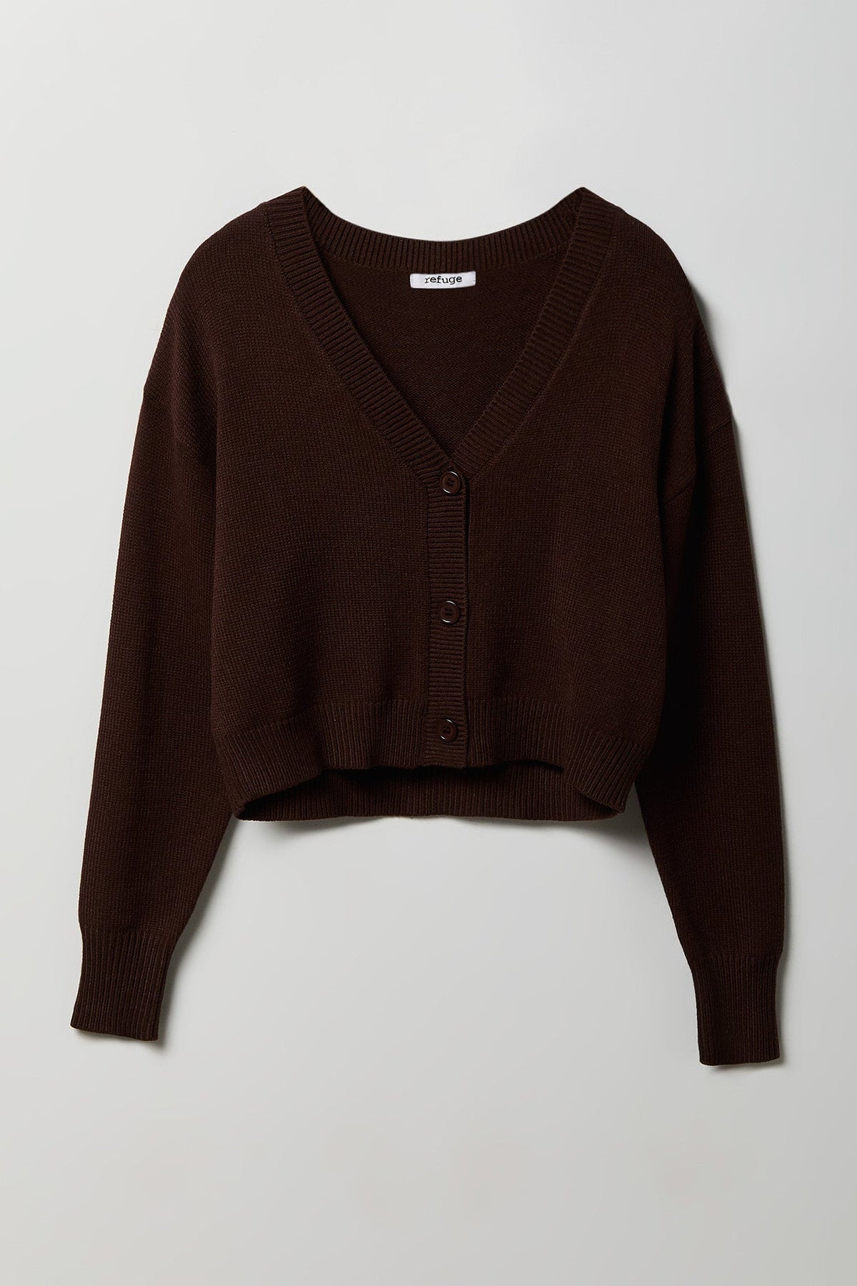 V-Neck Button-Up Cardigan