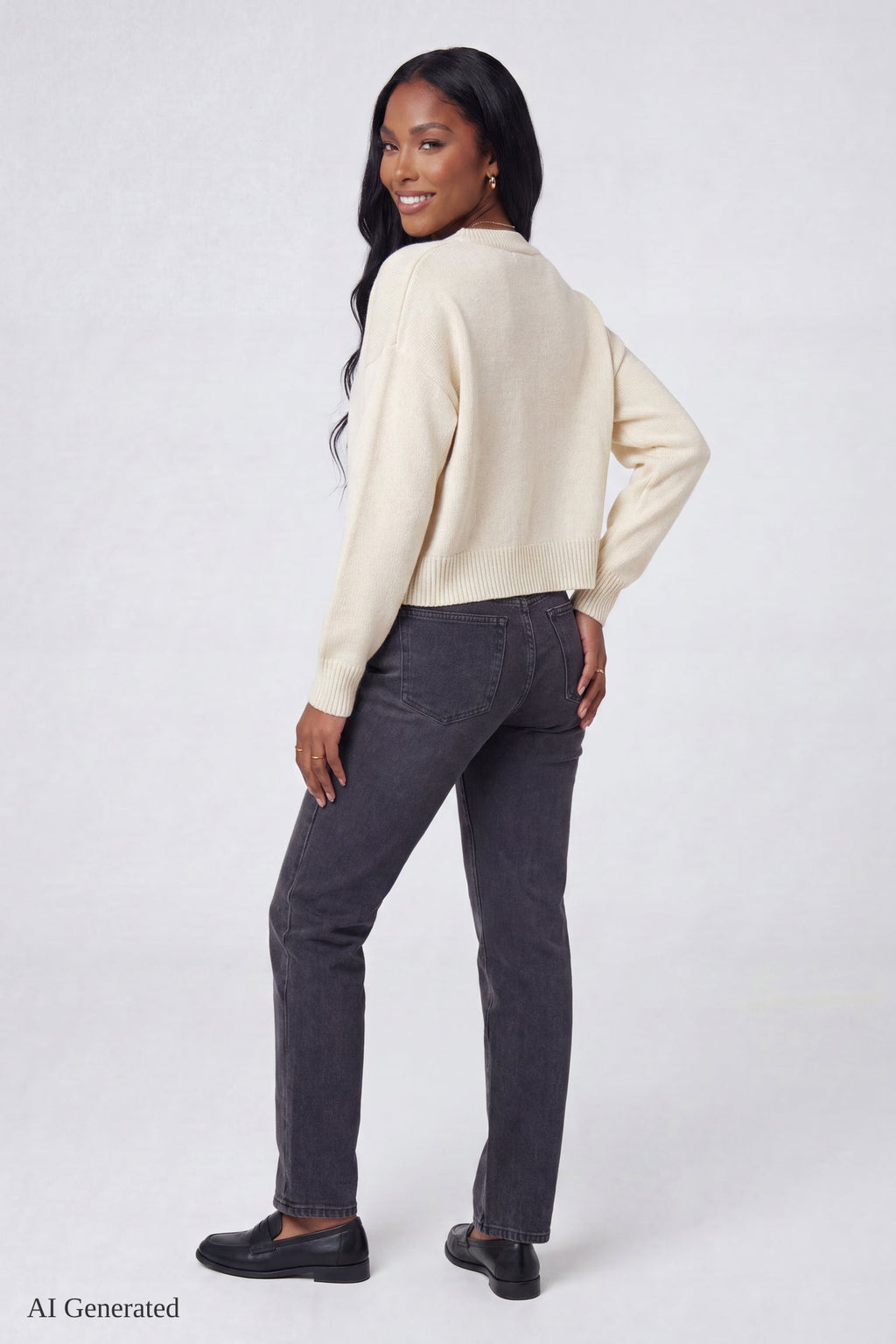 V-Neck Button-Up Cardigan
