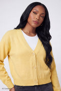 V-Neck Button-Up Cardigan