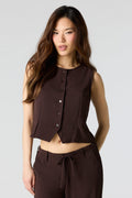 Flowy Button-Up Vest