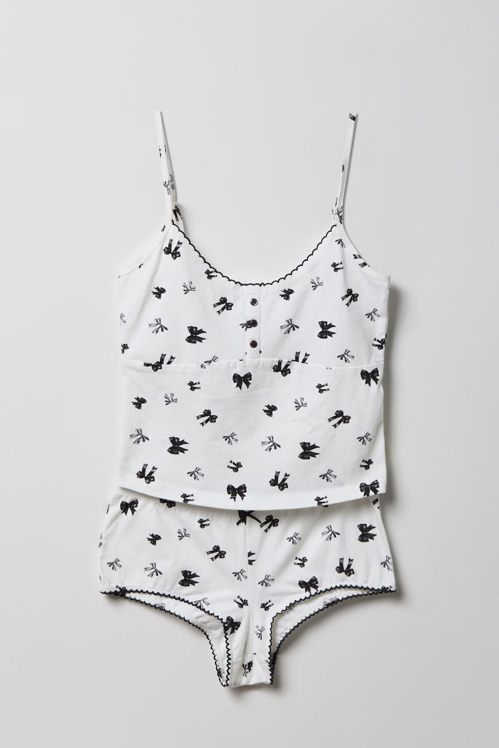 Printed Tank & Boy Short Pajama Set