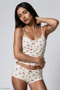 Printed Tank & Boy Short Pajama Set