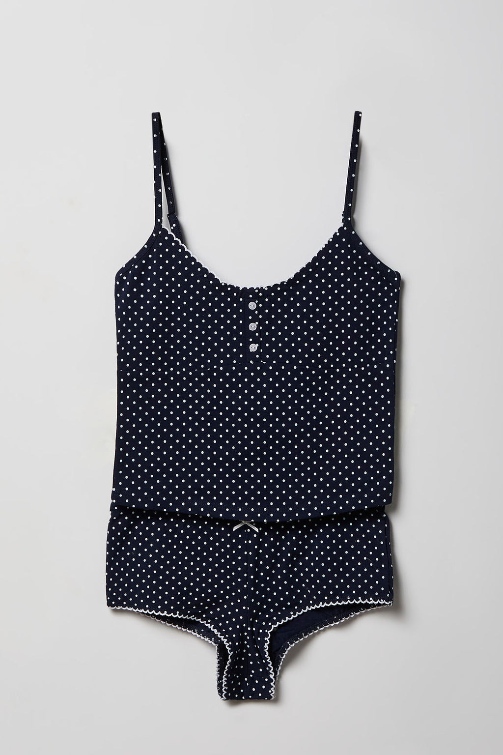 Printed Tank & Boy Short Pajama Set