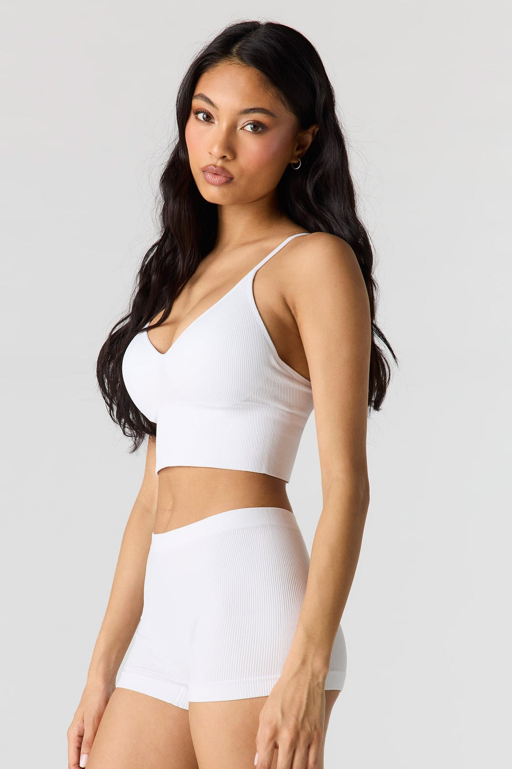 Seamless Ribbed Padded Bralette