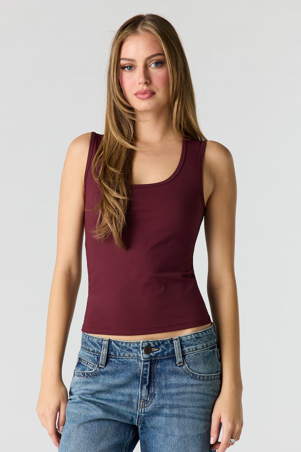 Luxe Heavy Contour Scoop Neck Tank