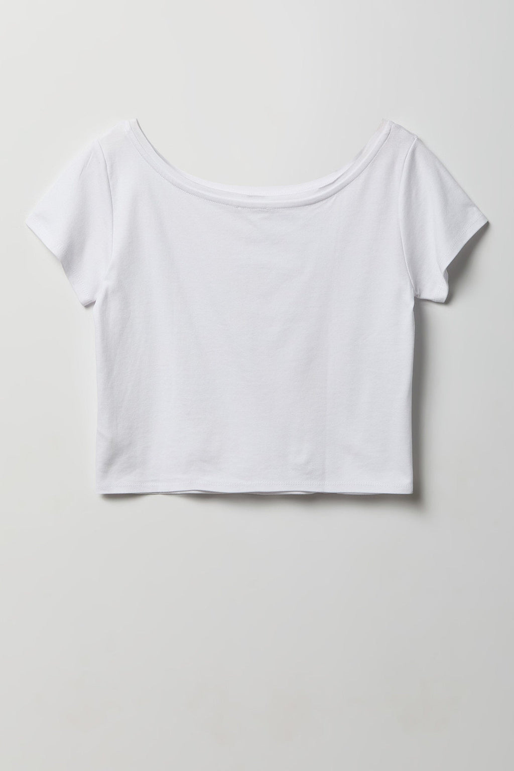 Luxe Heavy Cotton Off Shoulder T-Shirt