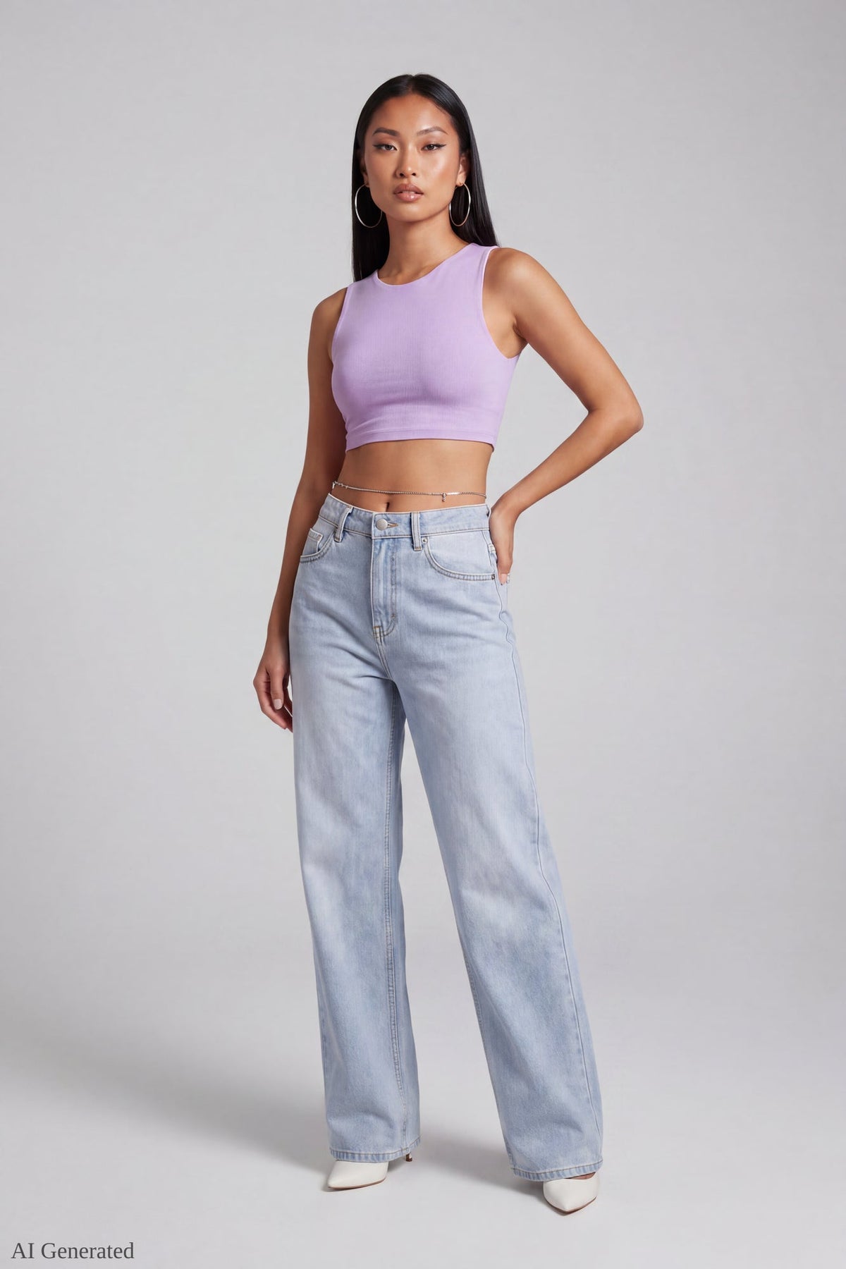 London Low Rise Super Baggy Light Jean