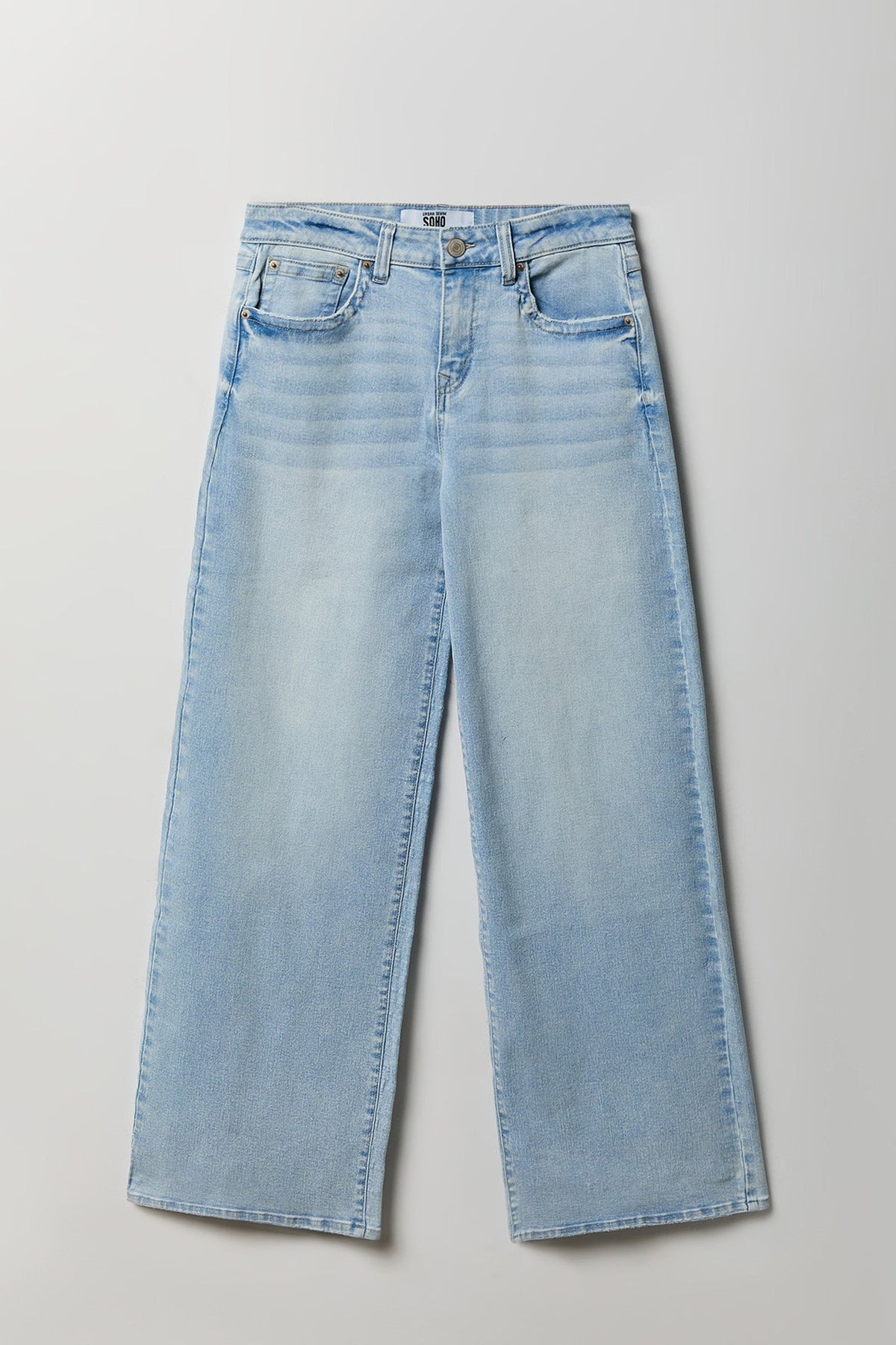 Soho Stretch Mid Rise Super Baggy Light Jean