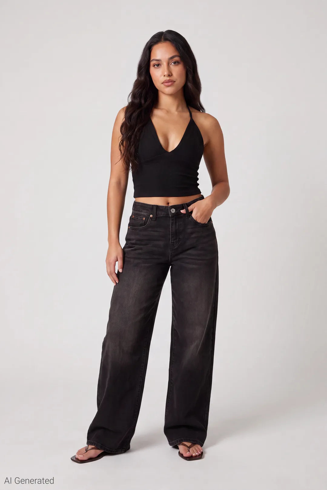 Soho Stretch Mid Rise Super Baggy Jean