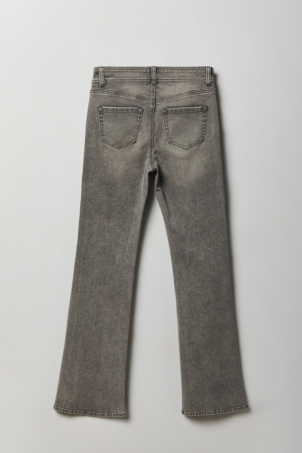 Stretch High Rise Flare Grey Jean