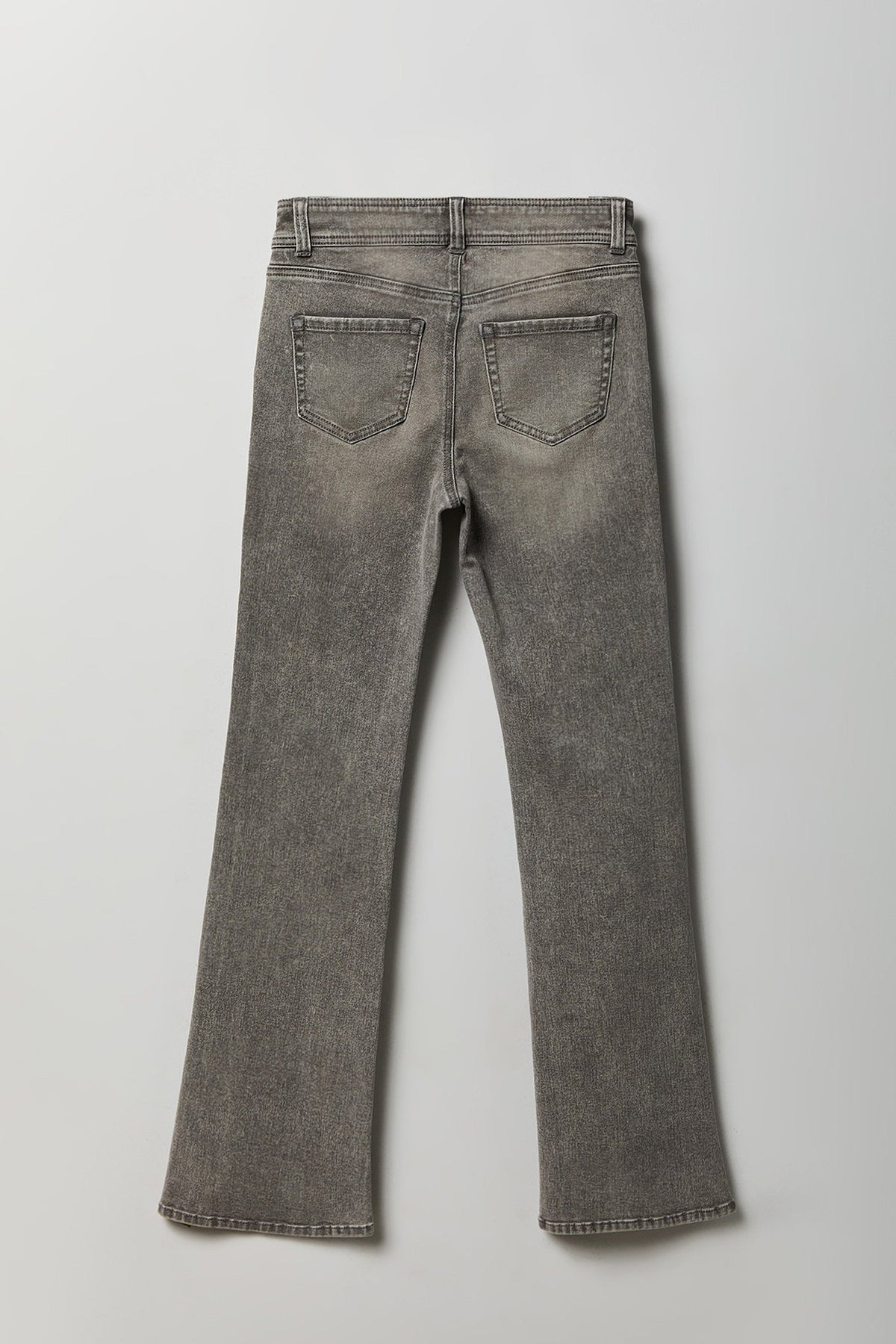 Stretch High Rise Flare Grey Jean