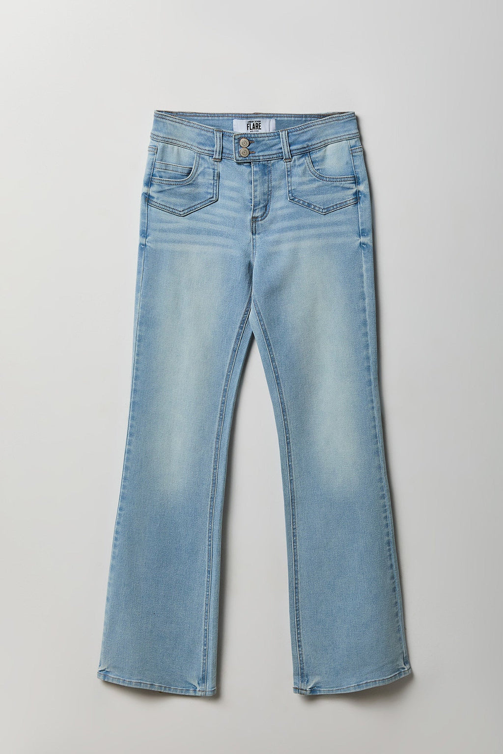 Stretch High Rise Flare Light Jean