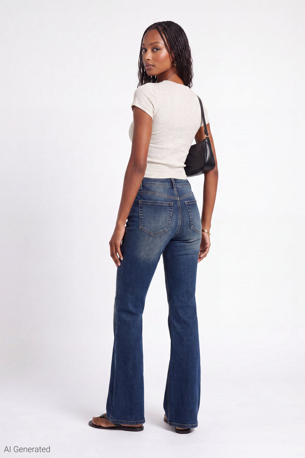 Stretch High Rise Flare Vintage Medium Jean