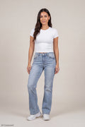 Stretch Low Rise Relaxed Flare Medium Jean