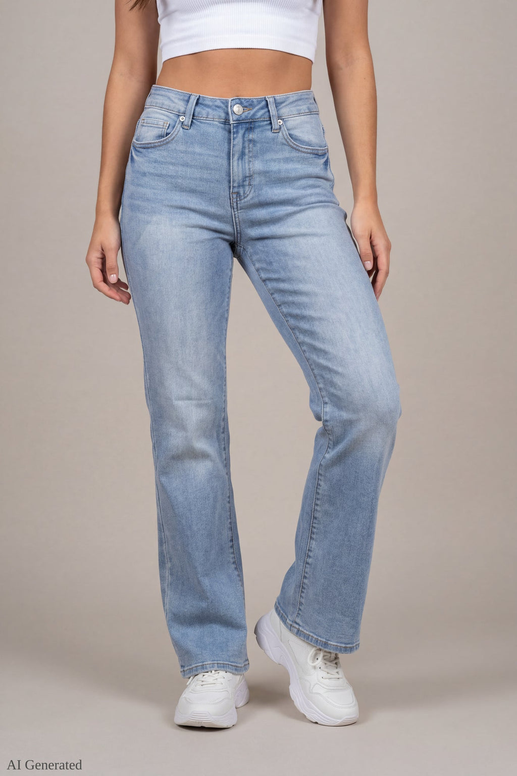 Stretch Low Rise Relaxed Flare Medium Jean