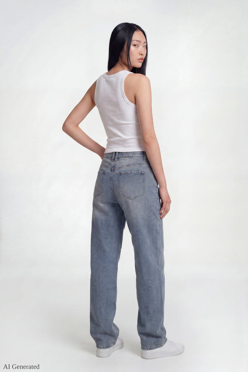 Low Rise Barrel Vintage Medium Jean