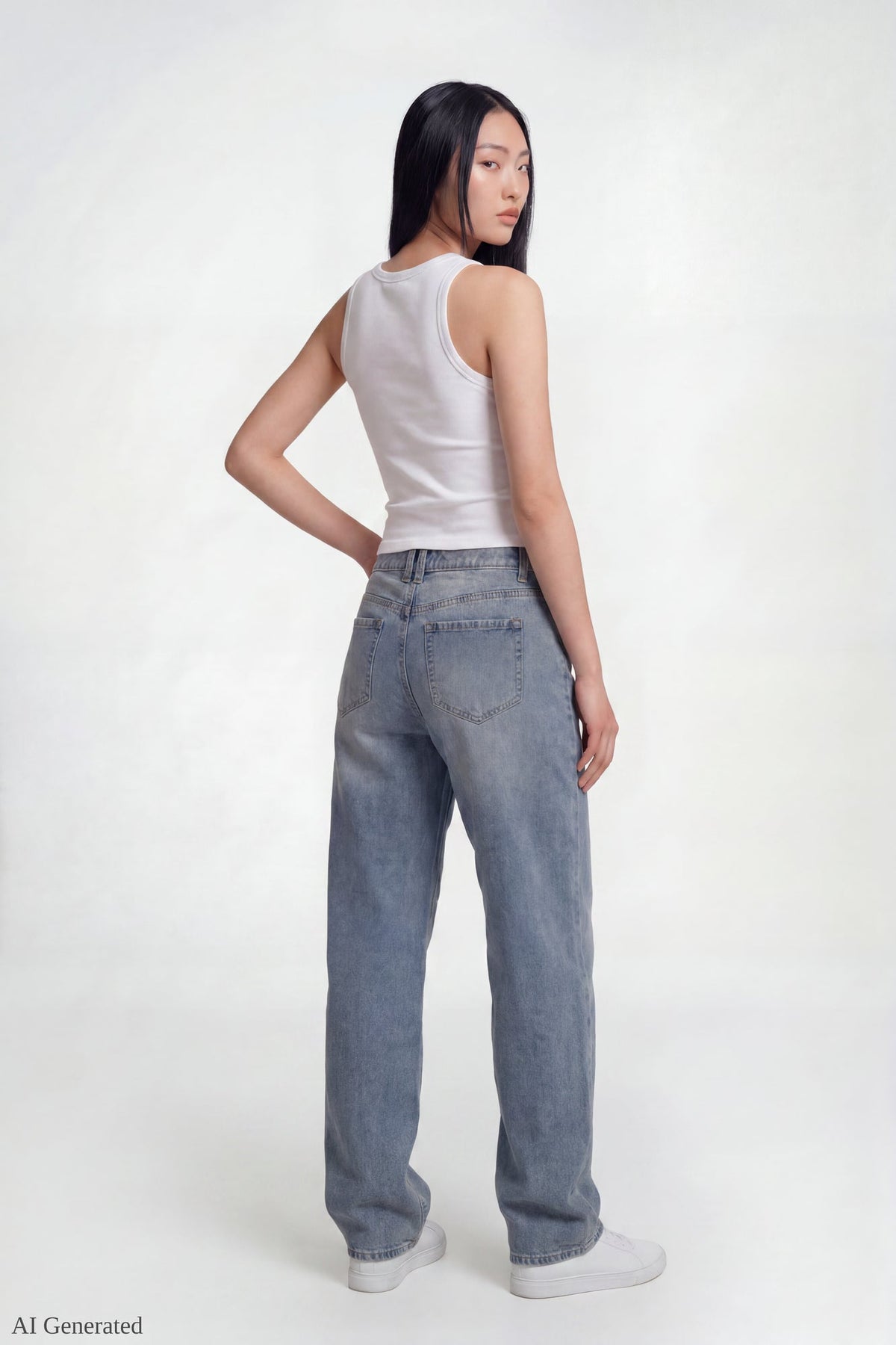 Low Rise Barrel Vintage Medium Jean