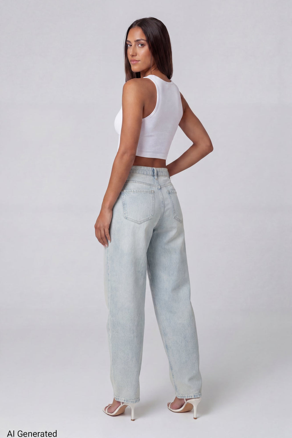 Low Rise Barrel Light Jean