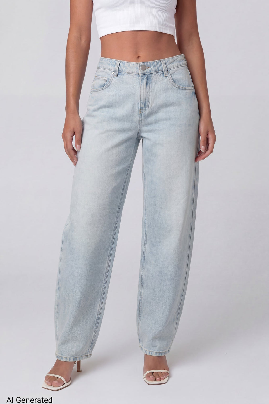 Low Rise Barrel Light Jean