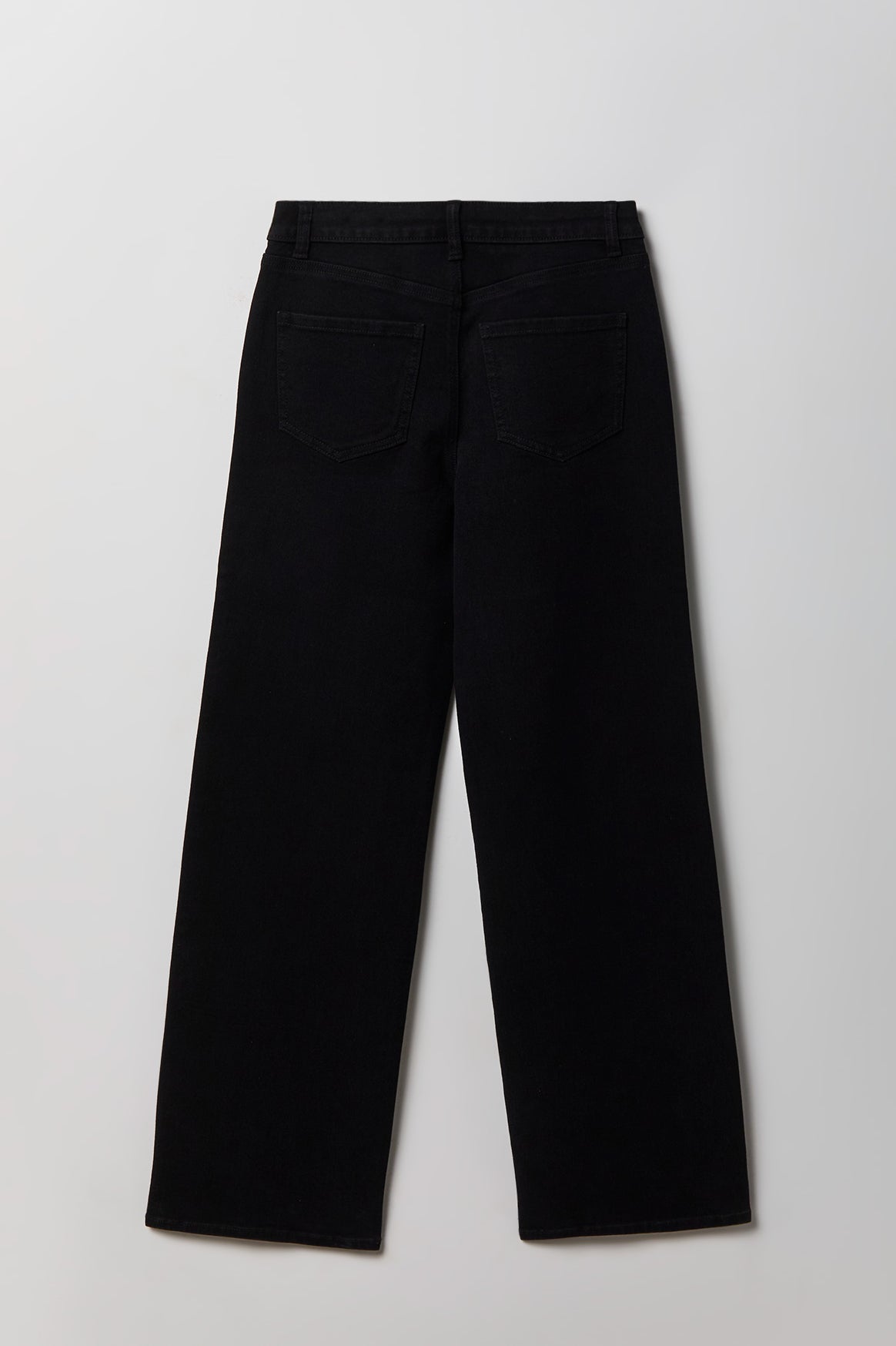 Paris Stretch High Rise Wide Leg Black Jean