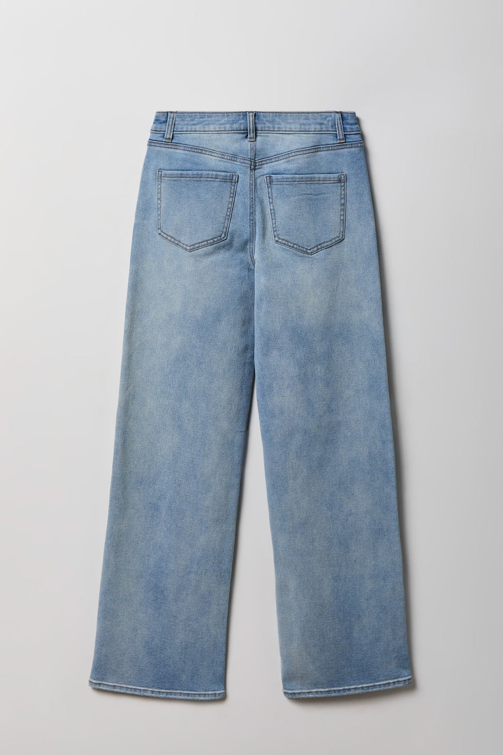 Paris Stretch High Rise Wide Leg Light Jean