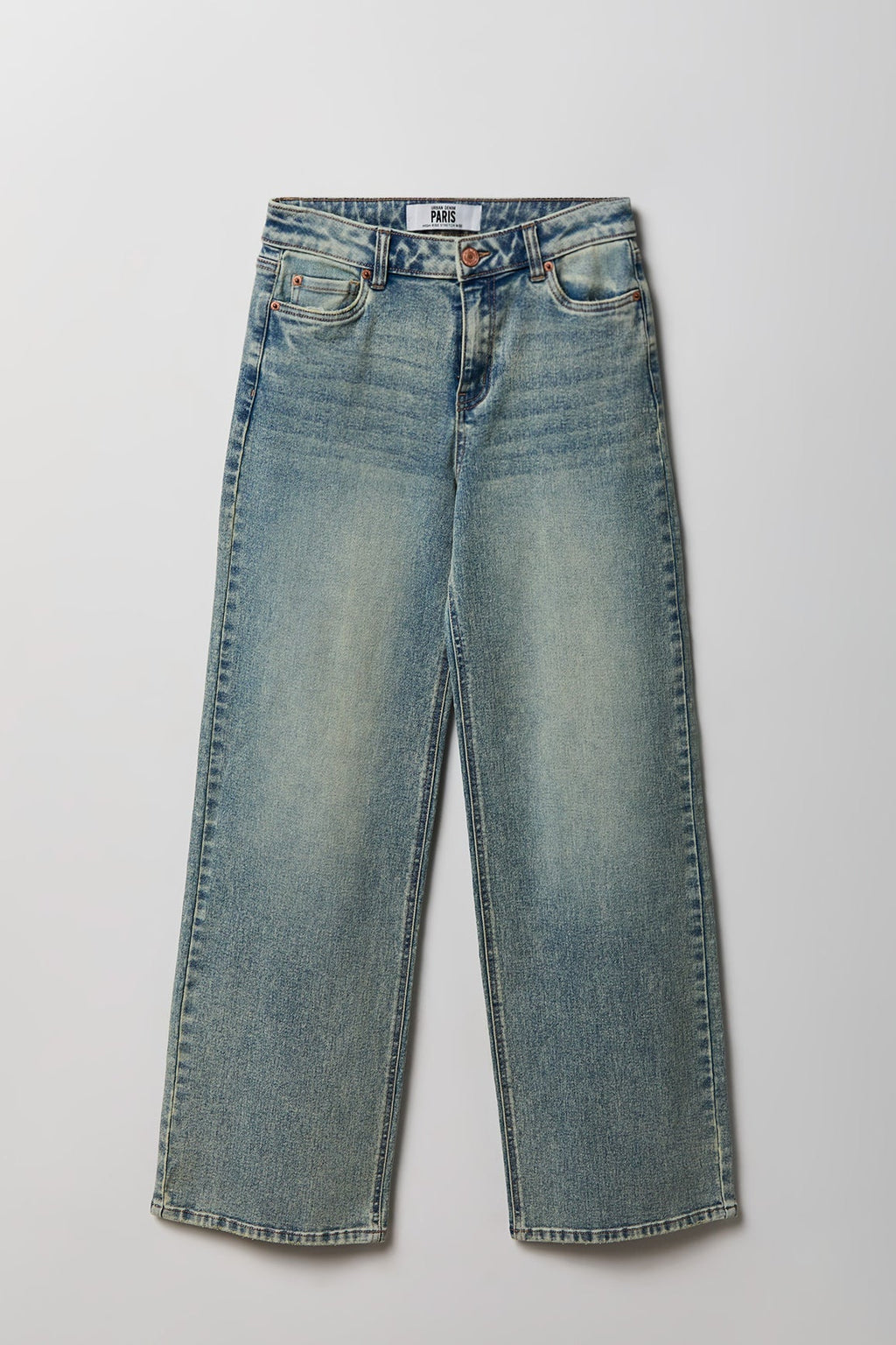 Paris Stretch High Rise Wide Leg Vintage Medium Jean