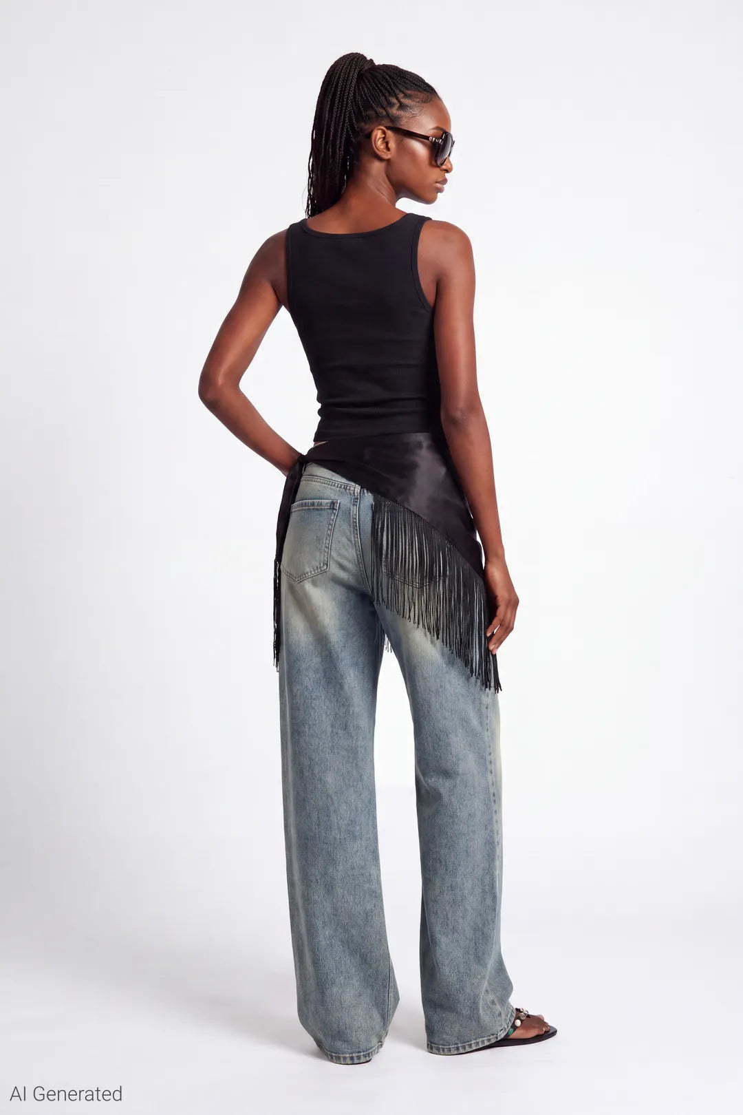 Paris Stretch High Rise Wide Leg Vintage Medium Jean