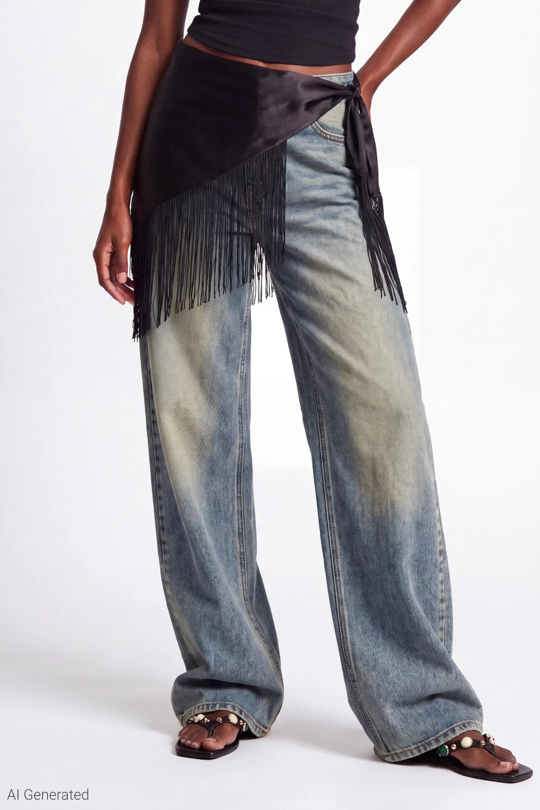 Paris Stretch High Rise Wide Leg Vintage Medium Jean