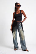 Paris Stretch High Rise Wide Leg Vintage Medium Jean