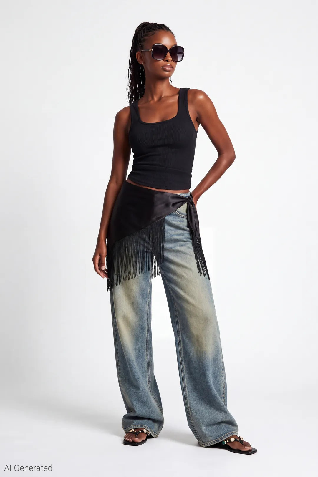 Paris Stretch High Rise Wide Leg Vintage Medium Jean