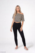 Miami Stretch High Rise Skinny Black Jean