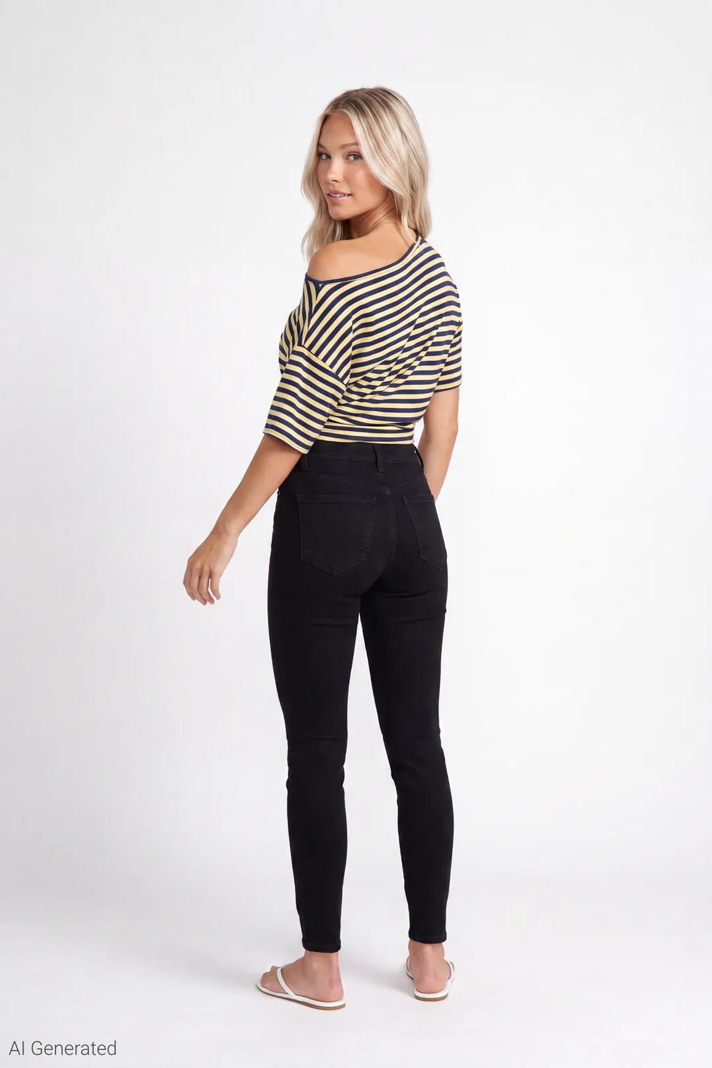 Miami Stretch High Rise Skinny Black Jean