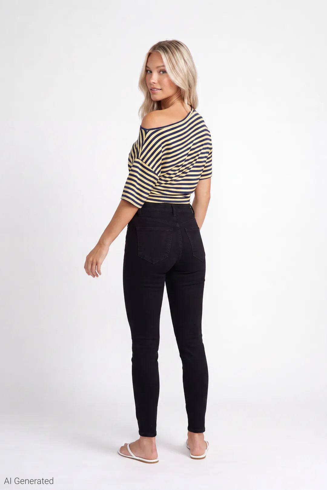 Miami Stretch High Rise Skinny Black Jean