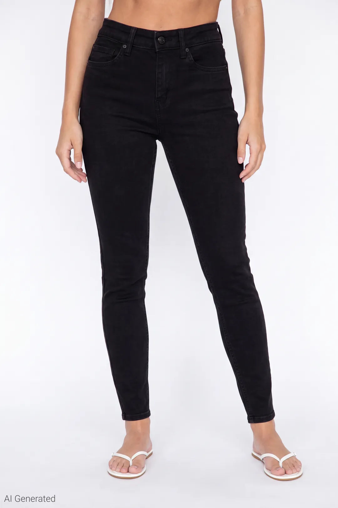 Miami Stretch High Rise Skinny Black Jean