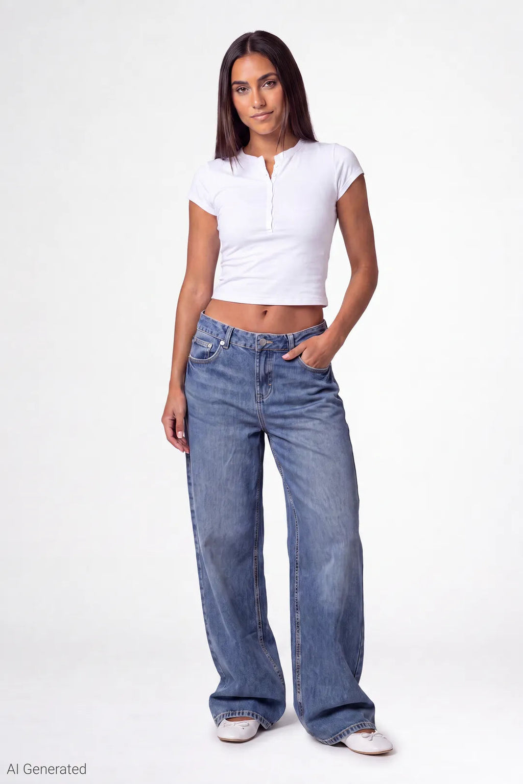 Low Rise Baggy Jean