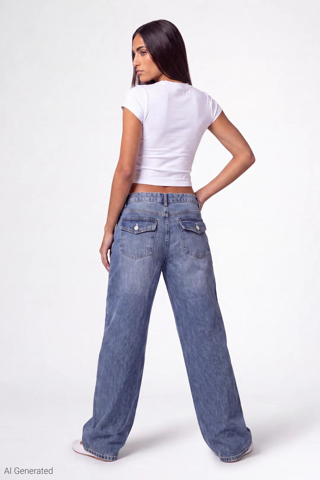 Low Rise Baggy Jean