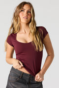 Luxe Heavy Contour Short Sleeve Top