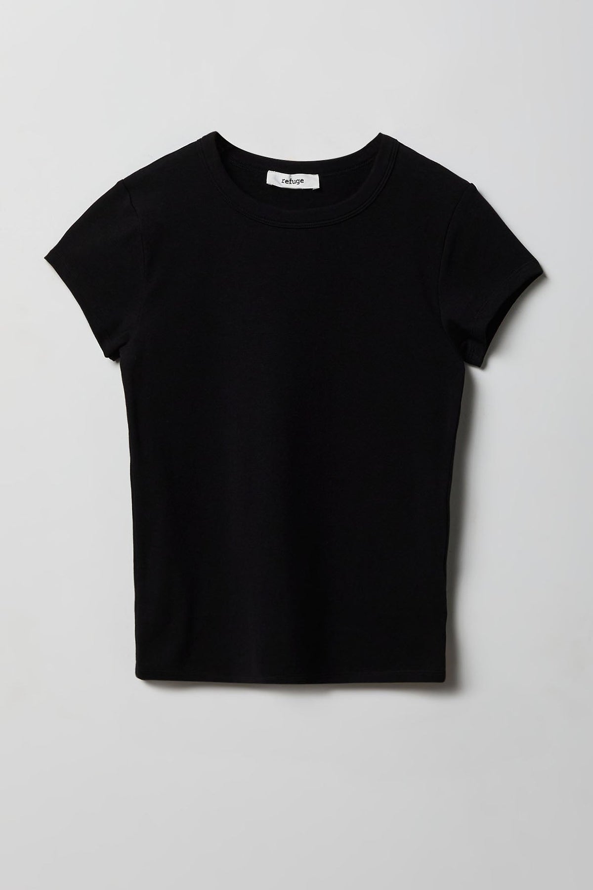 Ribbed Crewneck T-Shirt