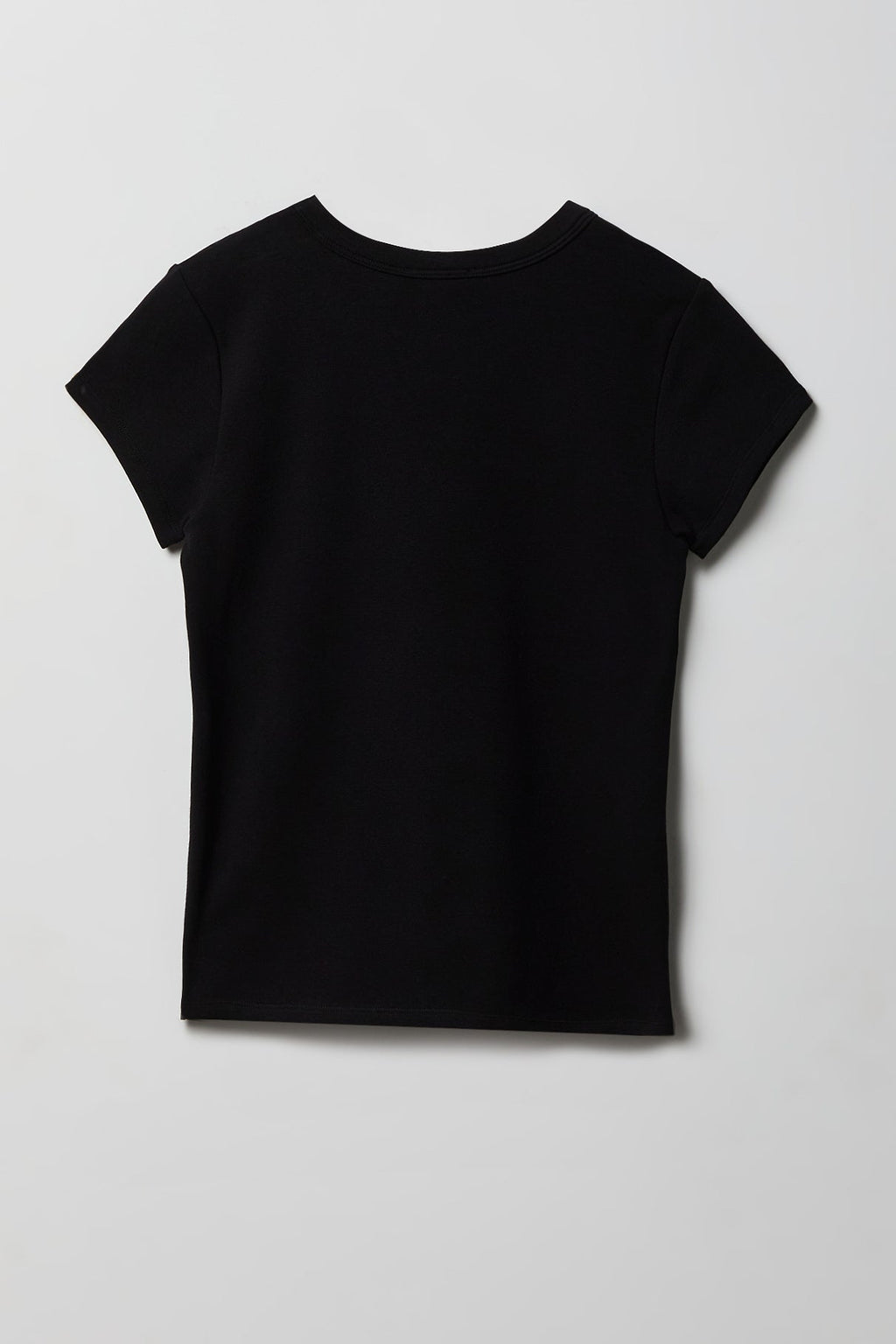 Ribbed Crewneck T-Shirt