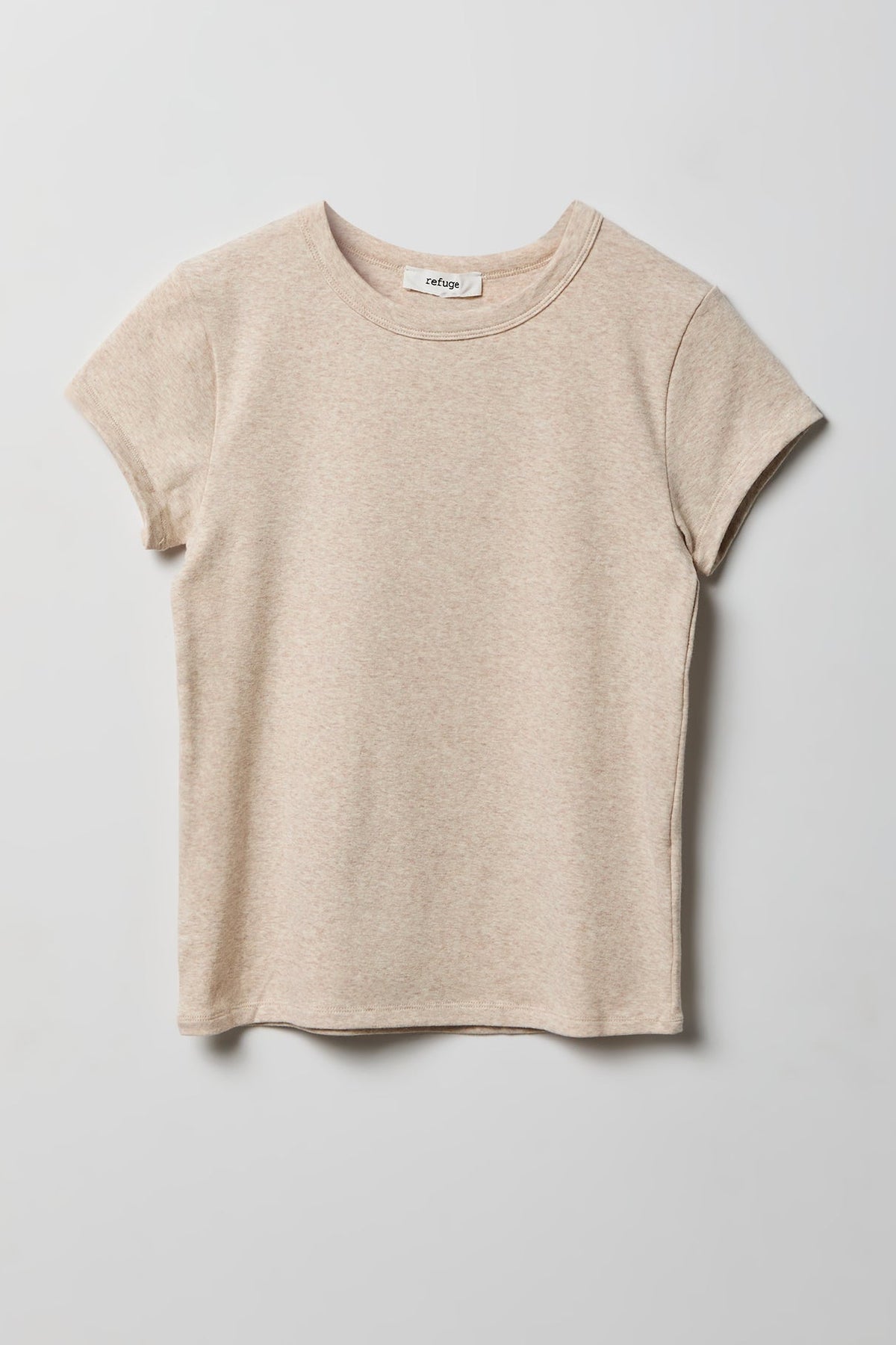 Ribbed Crewneck T-Shirt