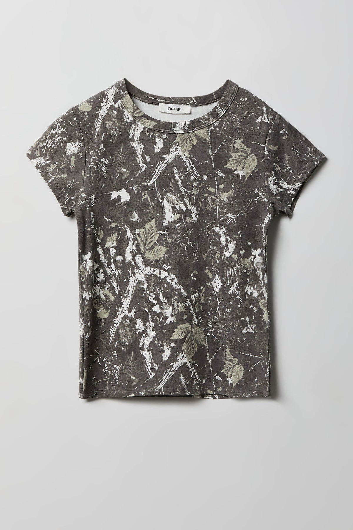 Ribbed Crewneck T-Shirt