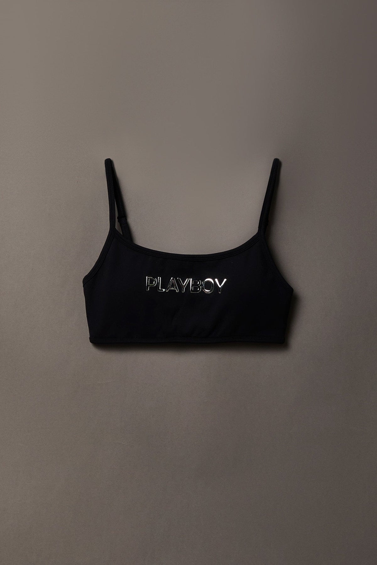 Playboy Chrome Detail Sports Bra