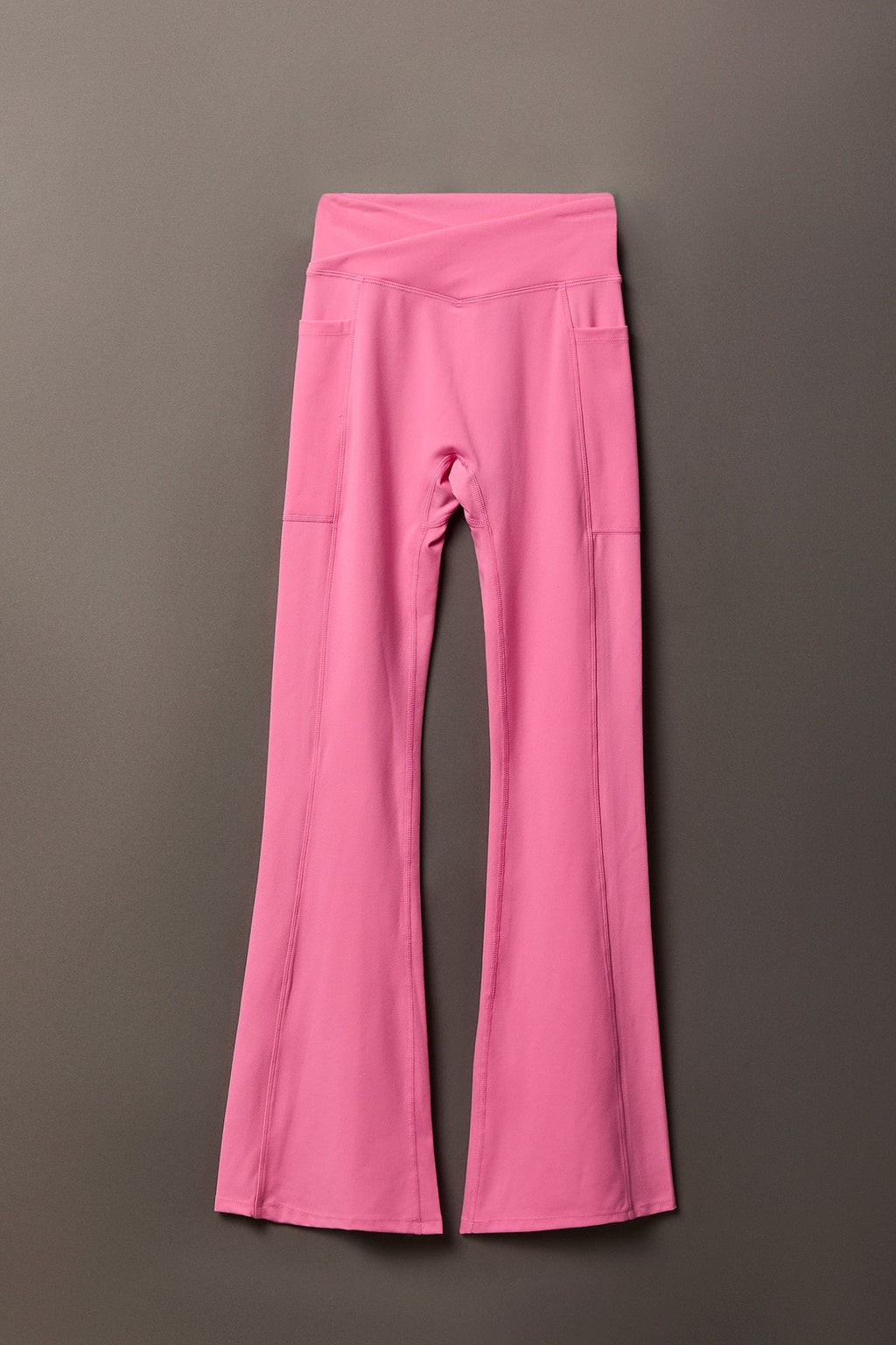 Playboy Chrome Detail Crossover Waist Flare Legging