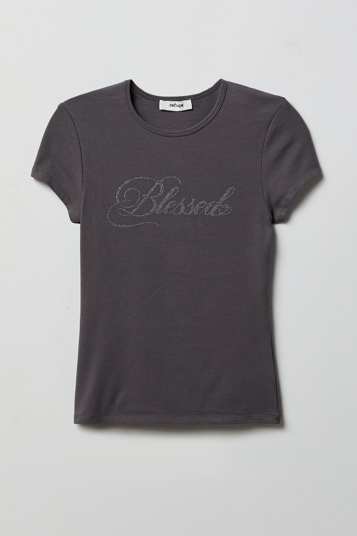Rhinestone Fitted T-Shirt