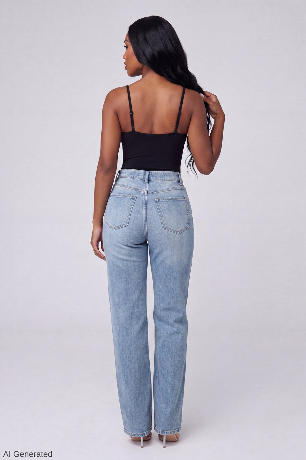Luxe Heavy Contour Braless V-Neck Bodysuit
