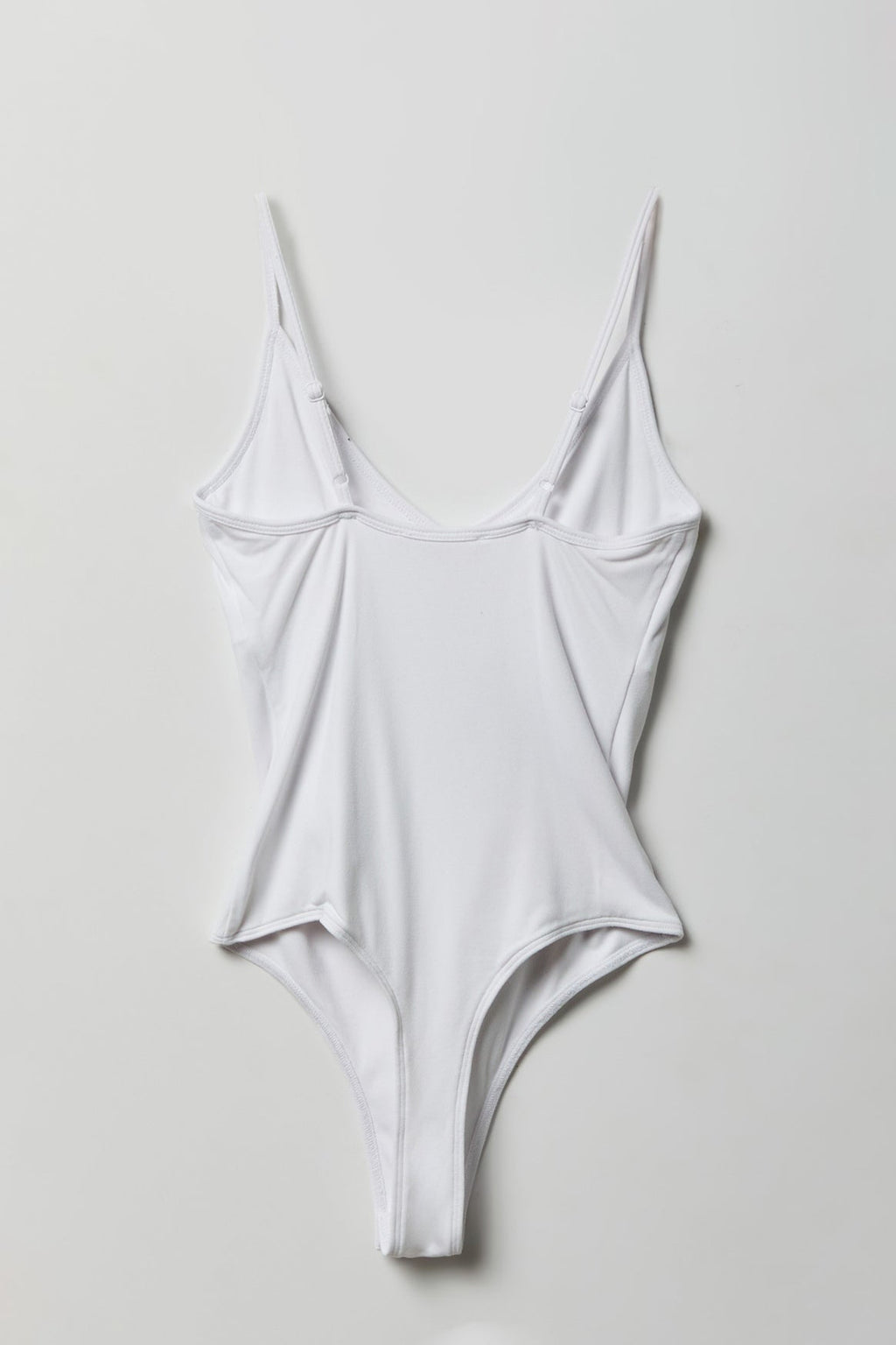 Luxe Heavy Contour Braless V-Neck Bodysuit